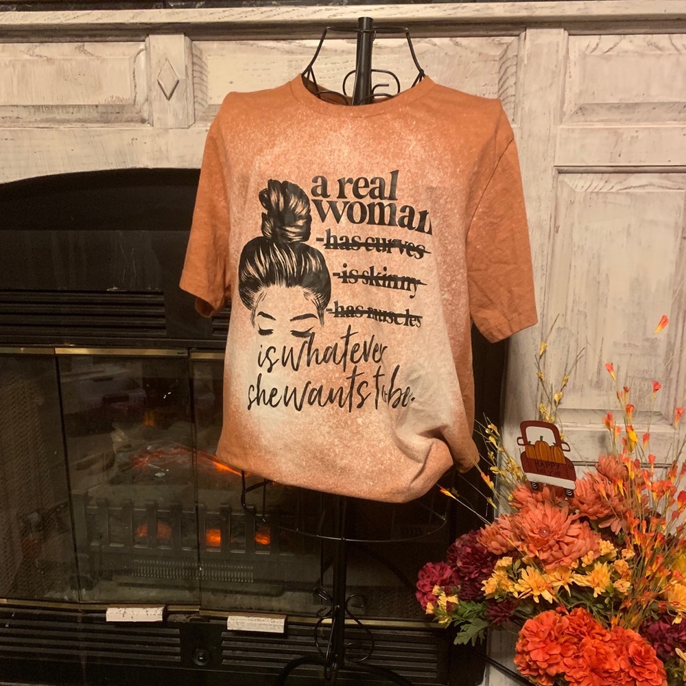 A real woman graphic tee